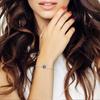 Original Charms Copper Starry Sky Blue Zircon Beads Fit Bracelet Women Jewelry Making Diy Gift