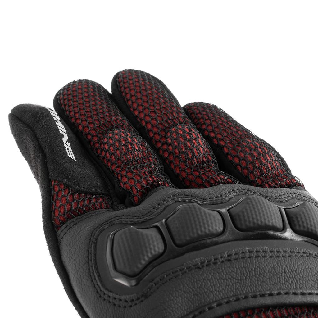 Komine GK-2153 Protective 3D Mesh Gloves for Motorcycles Red 3XL