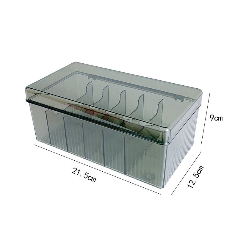Clear PET Plastic Storage Box for Kitchen & Desktop Items