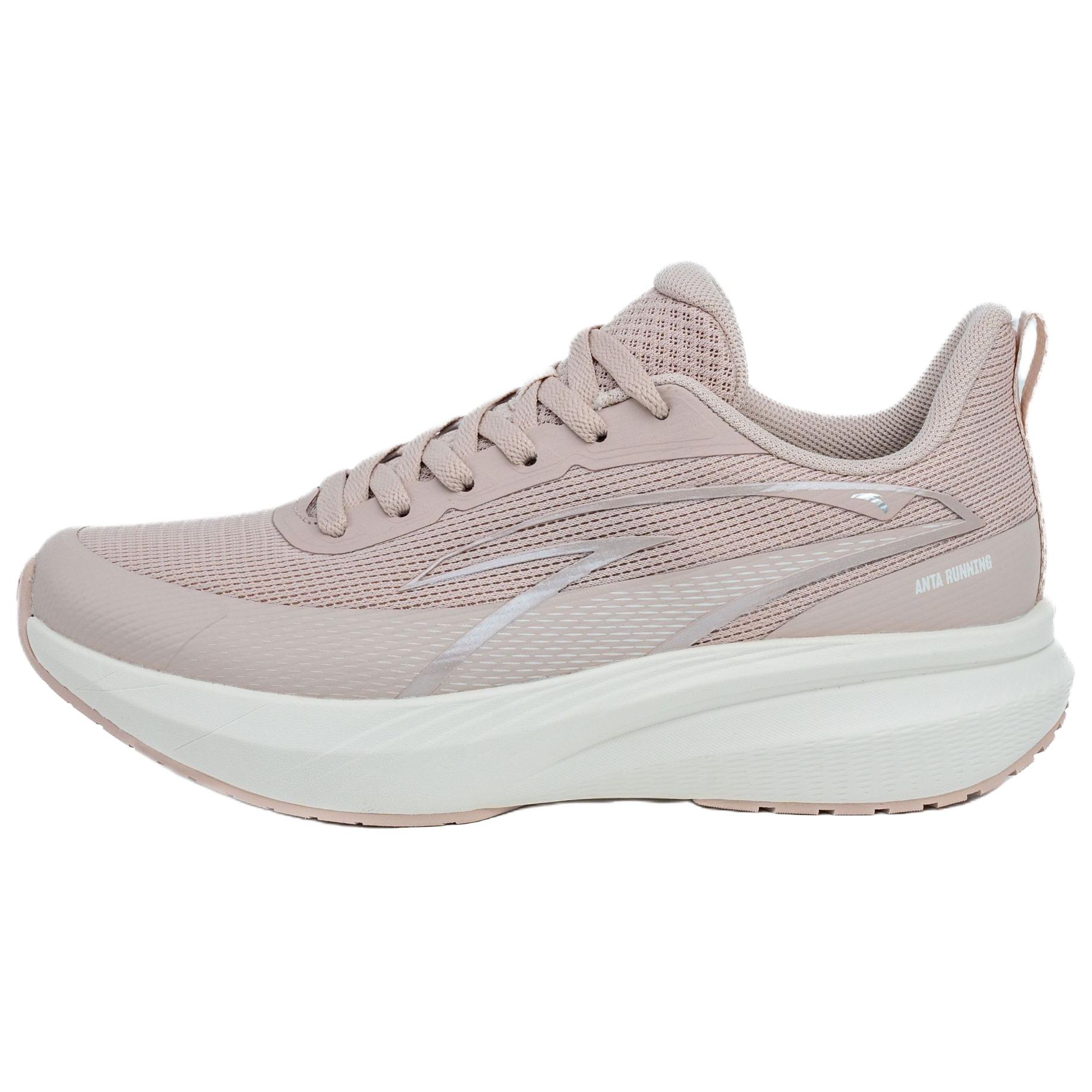 

Anta Cloud Tracking Comfortable Trendy Shock Absorbing Non-Slip Low-Top Casual Running Shoes Women sneaker Pink 122535522R-3 35.5