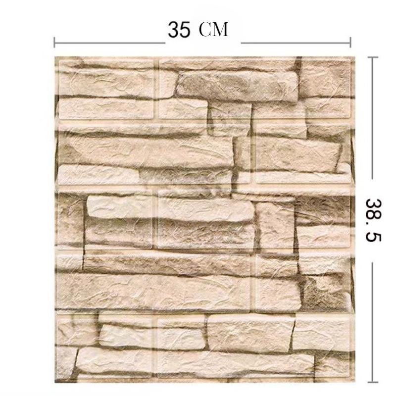 3D Stereo 38.5*35cm Foam Waterproof Wallpaper