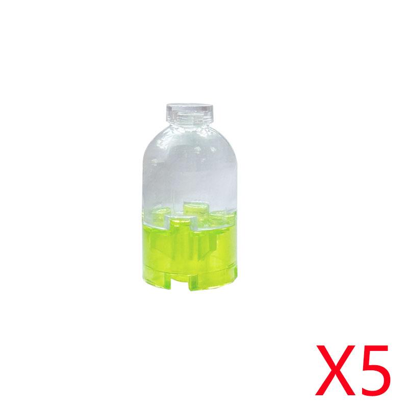 MOC City Scene Building Blocks Food Accessories Vegetable Fruit Shopping Cart Wine Bottle Toy
