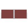 VidaXL Retractable Side Awning Brown 120 X 1000 Cm