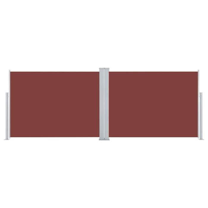 VidaXL Retractable Side Awning Brown 120 X 1000 Cm