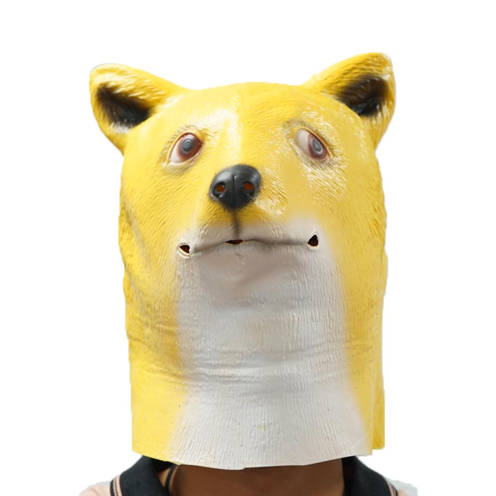 Siberian Husky Dog Head Masks German Shepherd Halloween Costume Cosplay Accessories