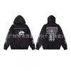 Mens Oversized Hooded Sweatshirt With Vintage Graphic Print Cotton Blend Casual Pullover Fall