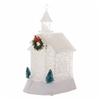 Christmas House Night Light Plastic Church Cottage Decor with LED Glow Decorative Holiday Lighting for Indoor Outdoor Holiday Display