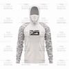 Mens Quick-Dry Hooded Fishing Shirt With Face Cover UV Protection Breathable Lightweight Summer Outdoor Sportswear