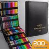 200 Professional Oil-Based Colored Pencils for Art, Drawing & Sketching