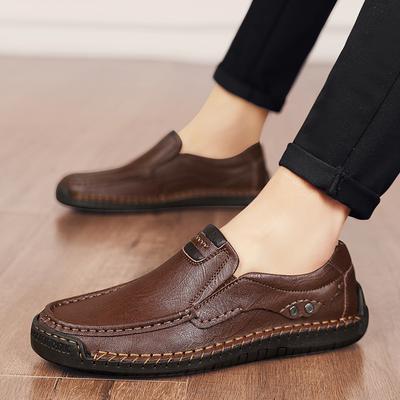 Shoes for Men Leather Casual Handmade Shoes Outdoor Hiking Sneakers Men Breathable Sport Mens Shoes Zapatos De Hombre