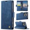 For iPhone 16 Pro Case AUTSPACE A11 RFID Blocking Retro Leather Cell Phone Wallet Cover