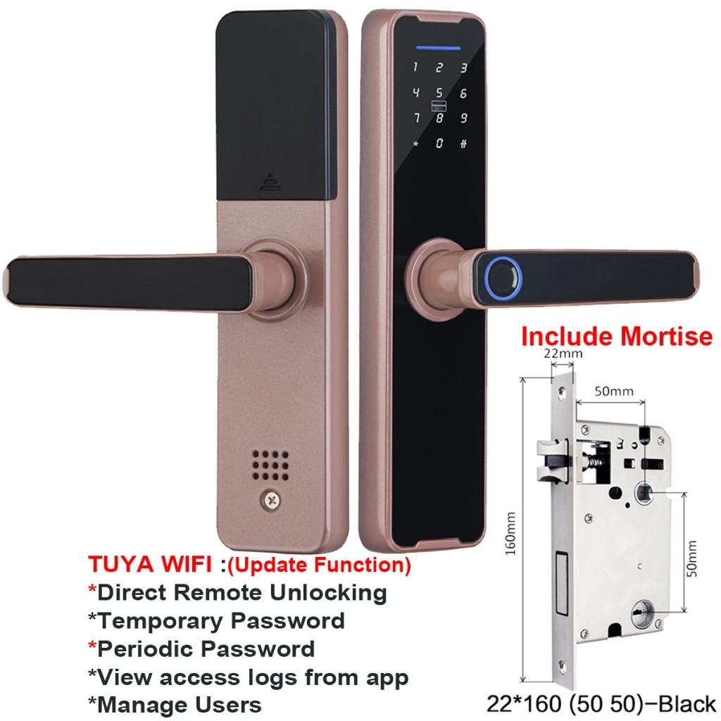 100PCS  Smart Door Lock Set Household Digital Hotel Apartment Digital Electronic Lock Fingerprint Door Lock