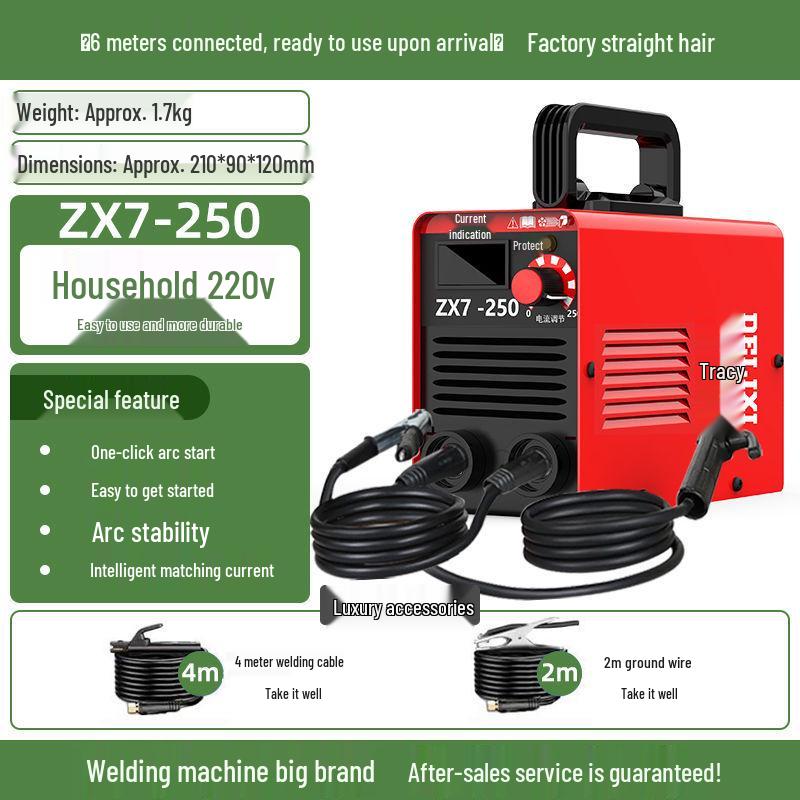Delixi 250 Mini Electric Welder, 220V Handheld for Home Use