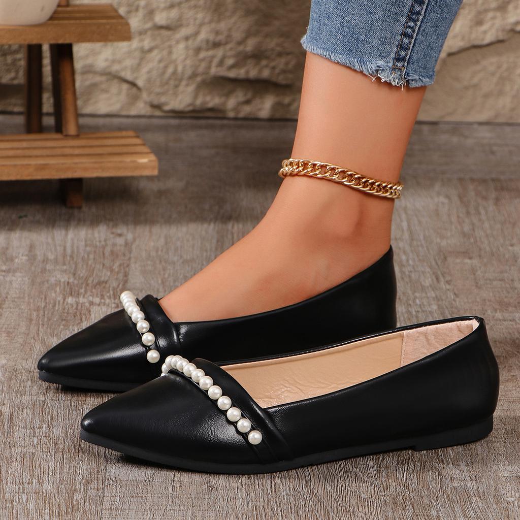 Shoes for Women Spring Autumn Women Flats Comfortable Non-slip Pointed Toe Plus Size 36-43 Casual Slip on Zapatos De Mujer