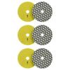 6PCS 80mm Diamonds Polishing Pads Polishing Discs For Marble Granites Stone With Strong Adhesive And No Burn Mark