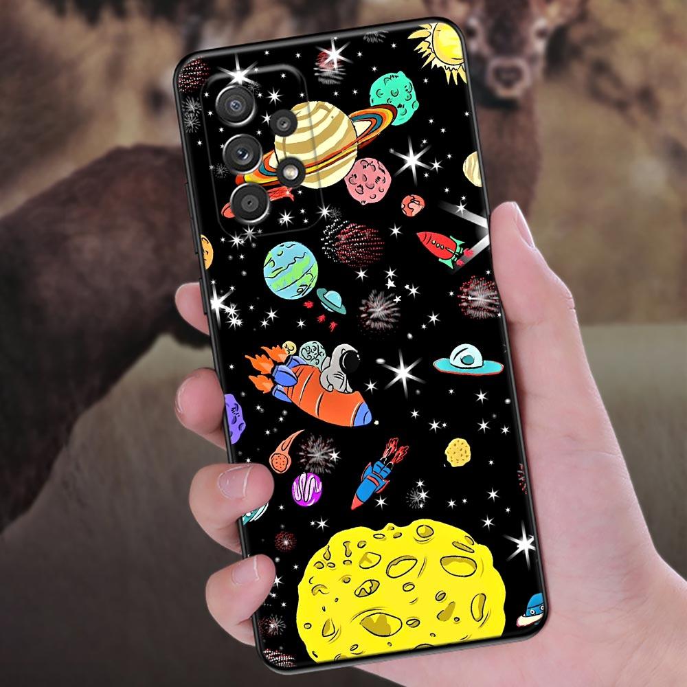 Universe Starry Phone Cover Galaxy A53 5G Case For Samsung A54 A55 A52S A51 A71 A73 A72 A35 A32 A33 Cases Sky Space Planet Stars