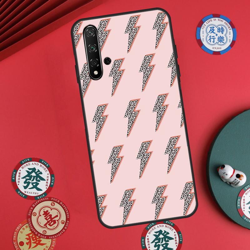 preppy stars lightning pink For Huawei Nova Y73 Y72 Y90 Y70 Y60 Y91 Y61 12s 12i 11i 8i 9 10 SE P40 Lite P60 P30 Pro Case