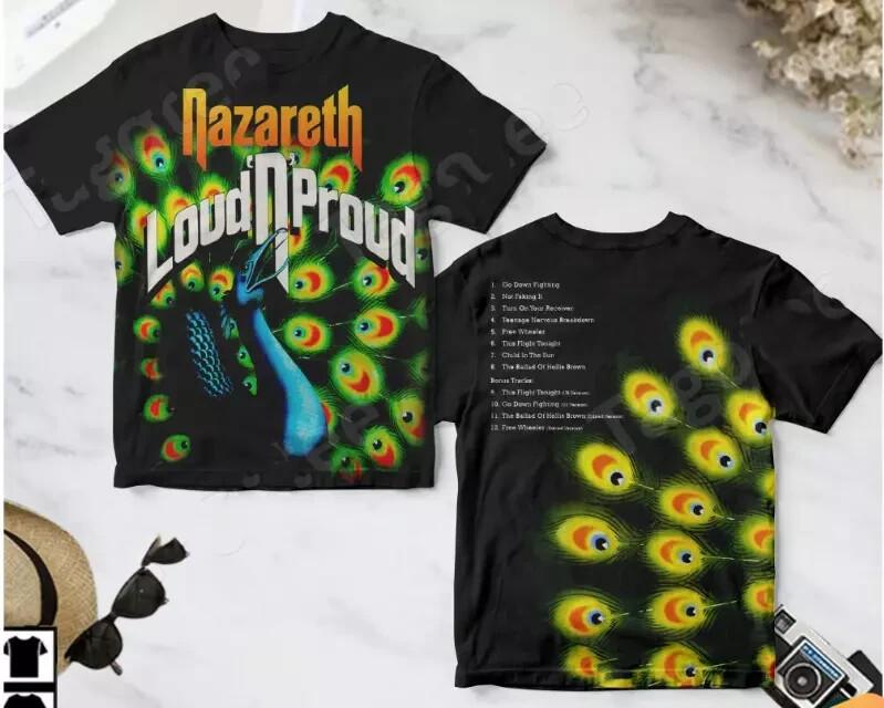 Nazareth Loud n Proud Album Cover AOP 3D T-shirt XXXL