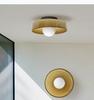 Nordic Minimalist Memphis Ceiling Lamp - French Retro Glass for Entrance, Hallway, or Balcony