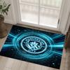 Manchester City Design Crystal Velvet Carpet Cozy Non?Slip Printed Rug For Bedroom Living Room Entrance