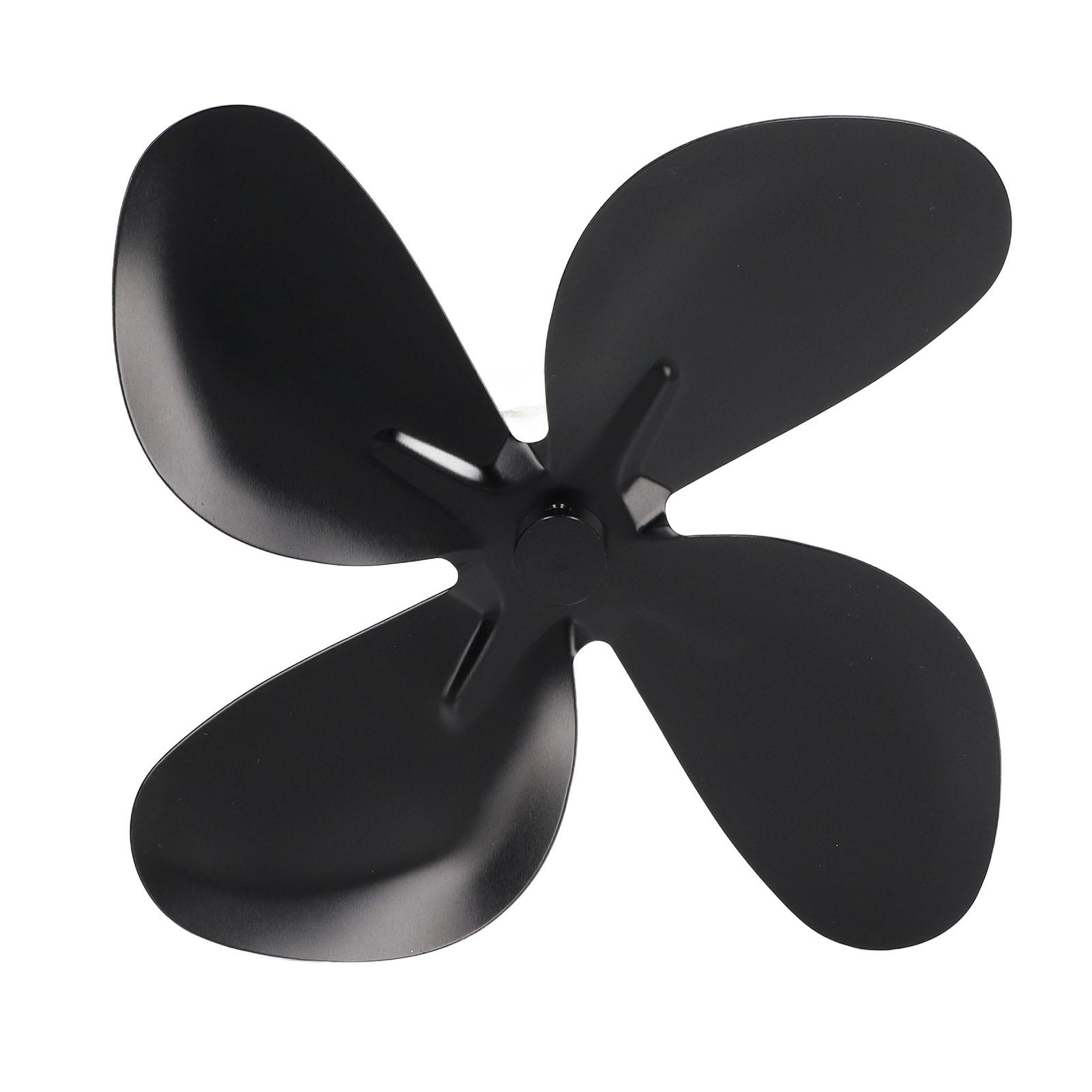 

Лопасть вентилятора для печи Алюминиевый сплав Жаростойкая Черная Лопасть для замены вентилятора для камина 4 лопасти