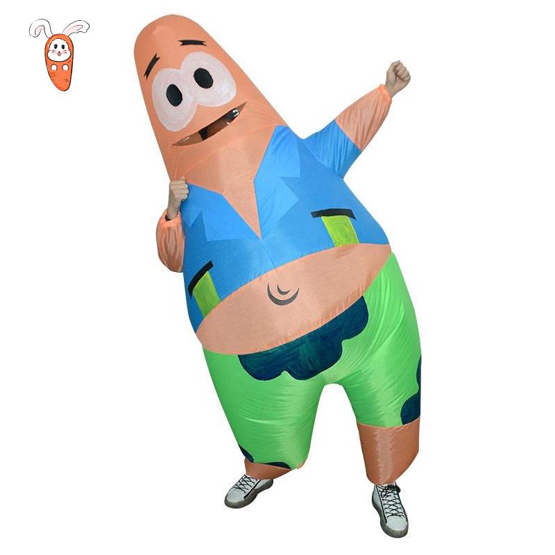 Cross-Border Hot Sale Halloween Festival Party Patrick Star Inflatable Costume Prop