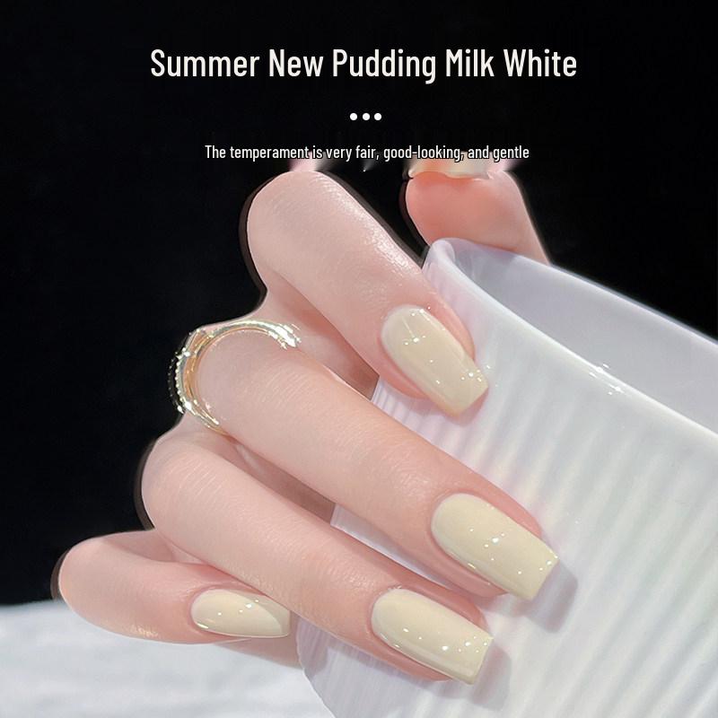 

2026 Trendy Autumn/Winter Nail Gel: Long-Lasting Yogurt White for Salons слоновая кость/белый