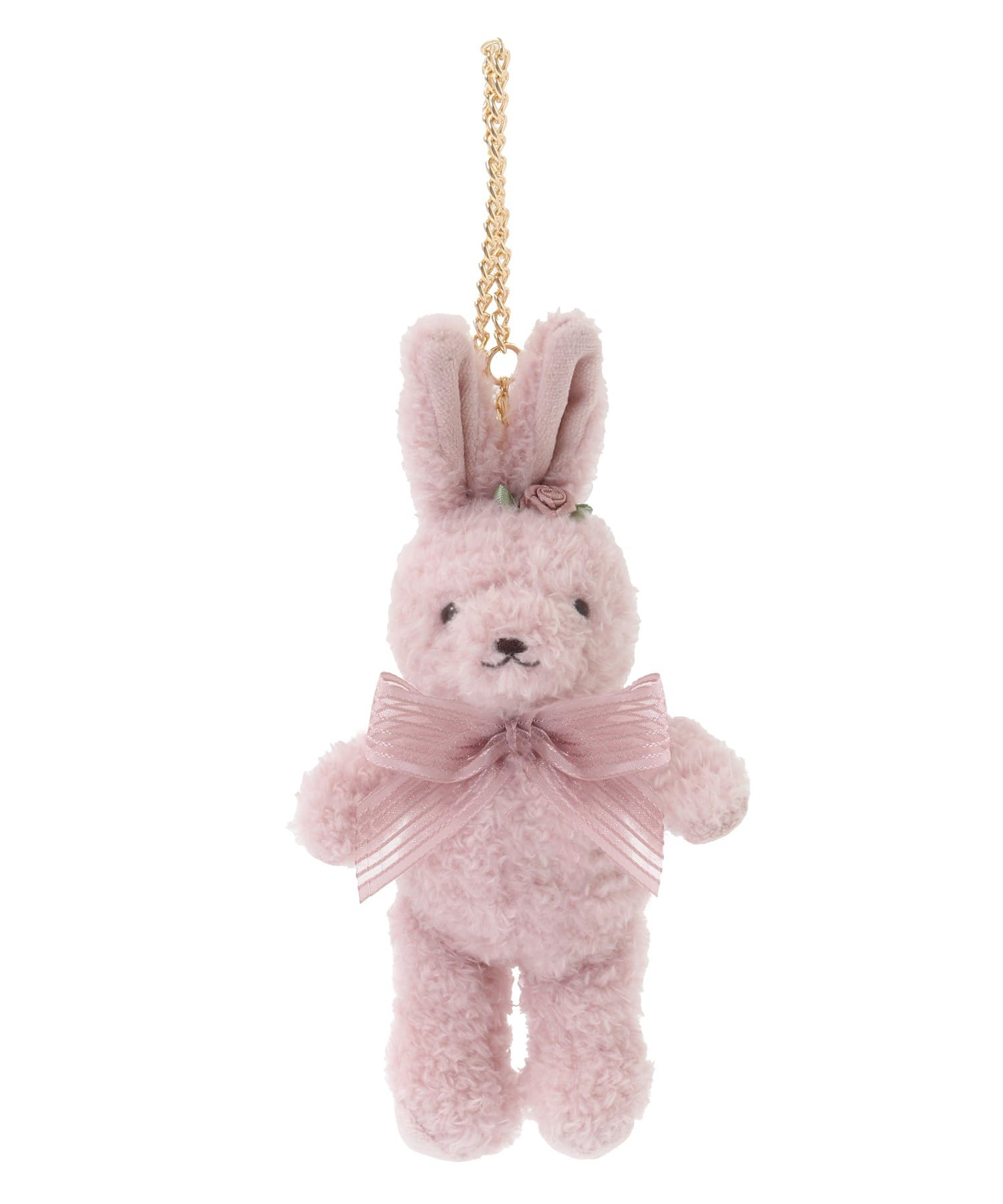 

de Charm Rose Rabbit Charm for Pink [Maison Fleur] Women, рожевий