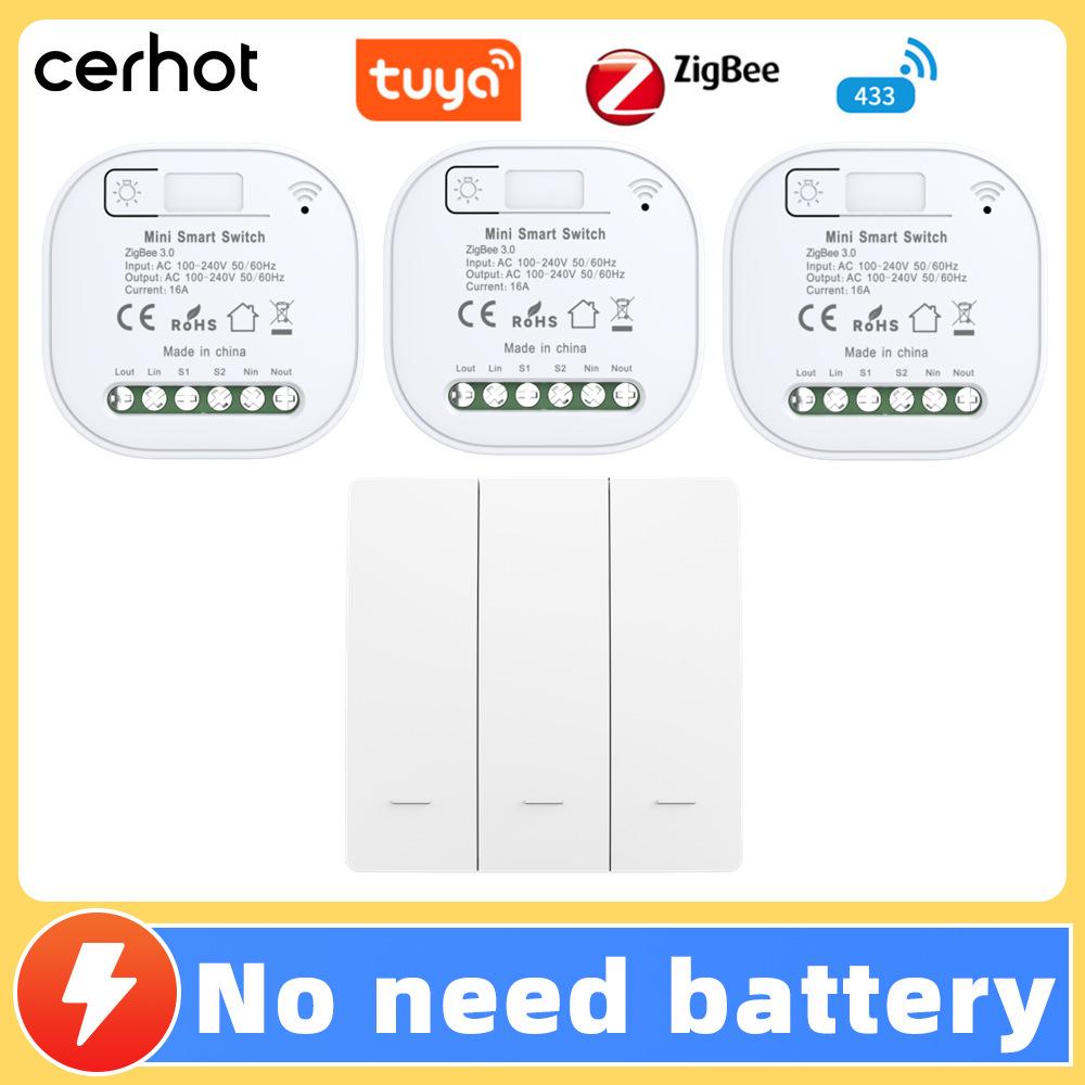 Battery-free, Waterproof, Self-powered Smart Switch; Wireless and Adhesive, Remote Control for Easy Household Use.