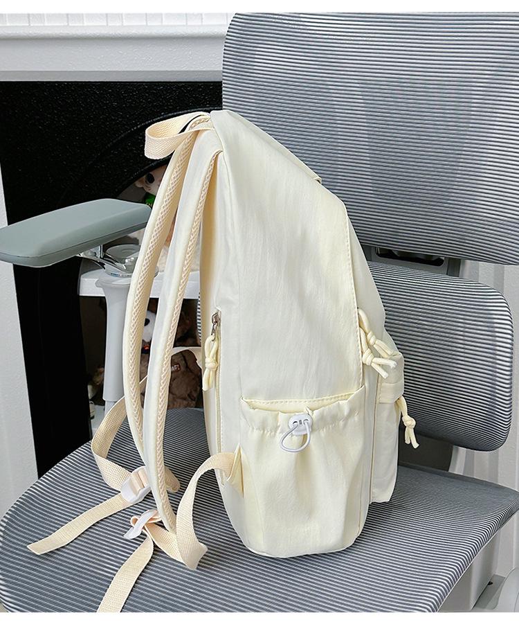 2025 Cute Bow Korean Style Backpack for Girls - Perfect for Junior High School Students