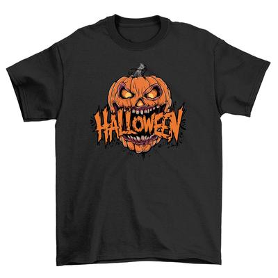 Halloween_272 Jack O'Lantern T-shirt - Spookily Funny! Unisex Printed Design, Pe