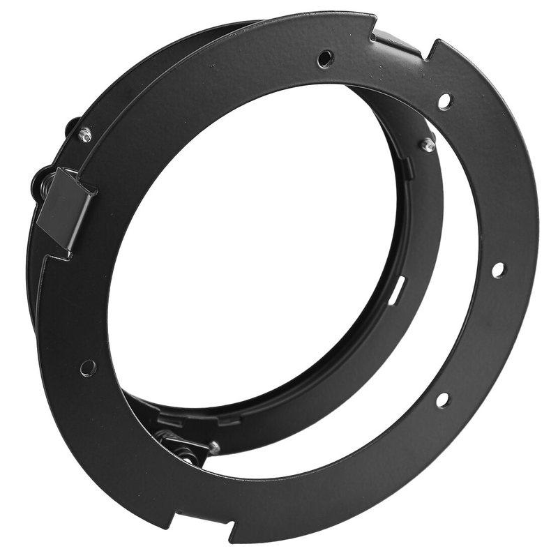 5.75" Round Headlight Headlamp Mounting Ring Bracket Holder Adapter for Motorcycle Black