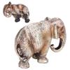 3.35in Elephant Statue Synthetic Resin Animal Statue Elegant Elephant Decoration  For Home