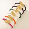 Exquisite Retro Snake Head Open Bangle: Fashionable Woven Bracelet