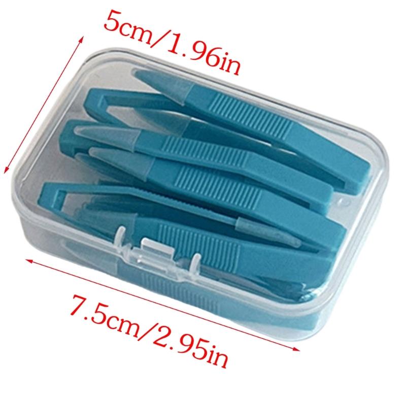 10pcs Compact Lens Remover Tool and Container For Travel Friendly Eyewears Organization Lens Applicator Removing Kits