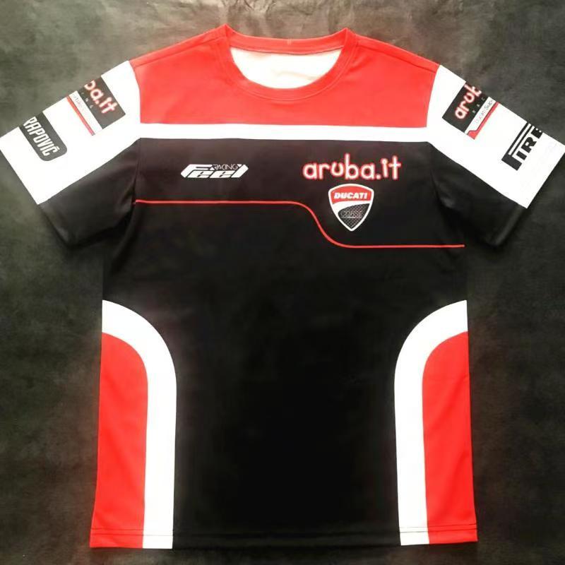 Letní 3D Motorkářské Tričko Závodní Oblek Red Bull Módní Trend Krátký Rukáv Kreativní Vzor Jednotný Dres F1 Týmu