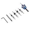 M2 Countersink Adjustable Depth Drill Bit Set Quick Release Hex Shank Counter Sink Drill Bit Set for Woodworking