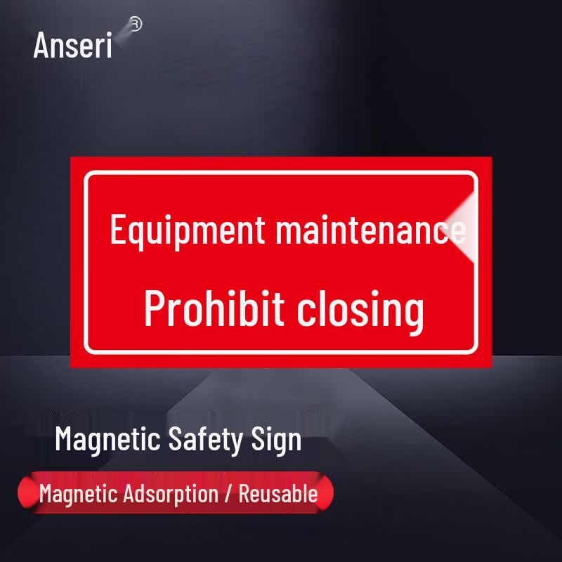 Ansairui Magnetic  Equipment Under Maintenance - Do Not Operate  Safety Sign
