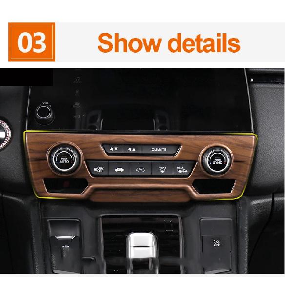 For Honda CRV CR-V 5th 2017 2018 2019 2020 2021 2022 ABS Car Air Conditioning Control Knob Panel Trim Cover Interior Accessories