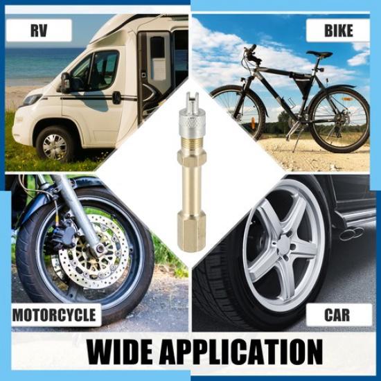 Universal Pack(4) 50Mm Tire Valve Extension Adaptor Air Tyre Stem Extender