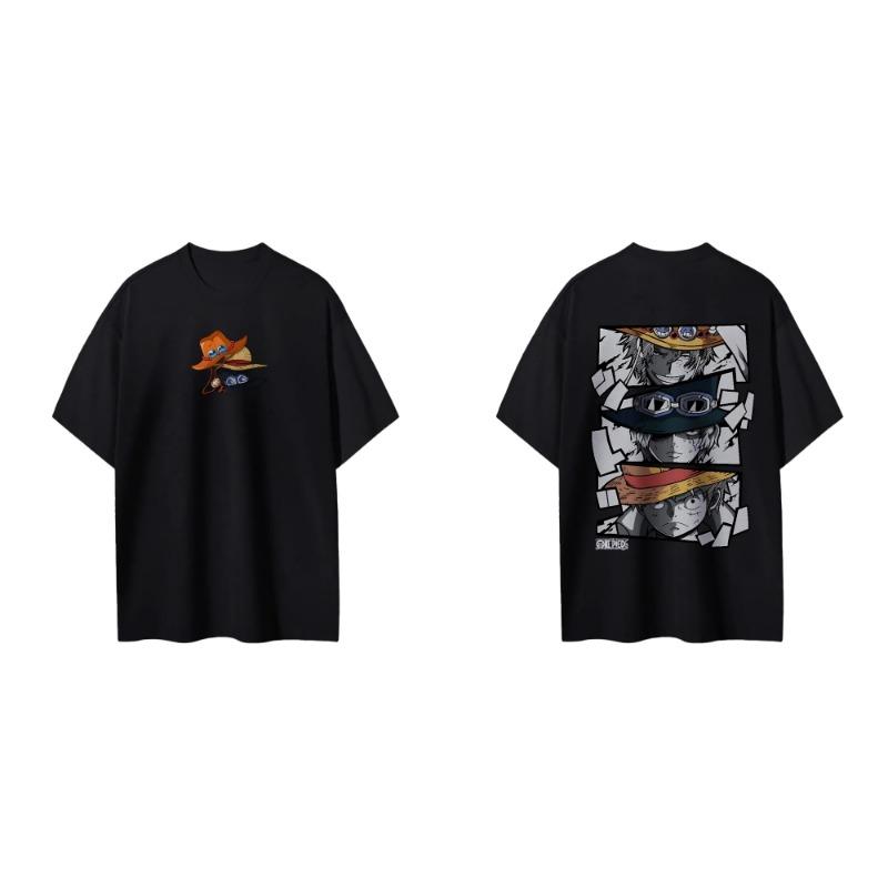 Anime printed short sleeved T-shirt for men and women
