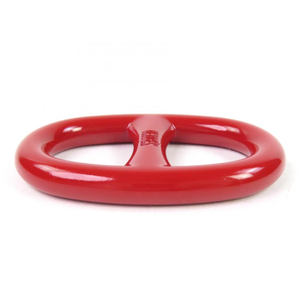 Excellent HERMES Scarf ring Logo-emblazoned Chaine d'Ancre Red metal Women Used