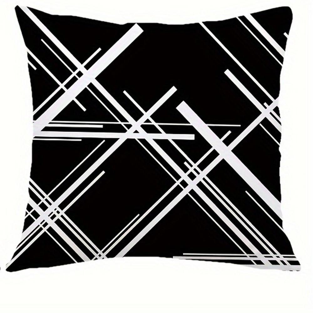 

Линия Геометрическая Декоративная Наволочка Супер Мягкий Полиэстер Материал Гостиная Диван Спинка Наволочка для Автомобильной Подушки Украшение Дома 16x16in 40x40cm