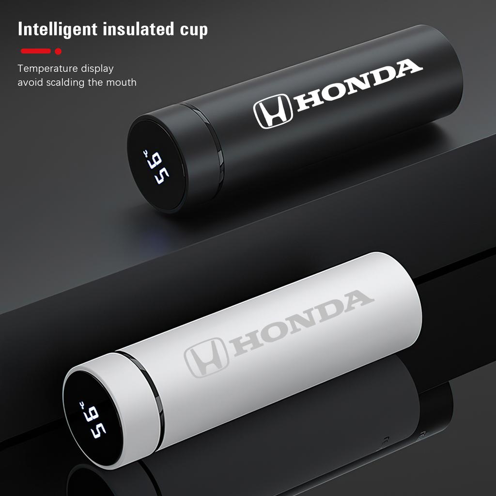 Car Accessories Thermos Bottle Temperature Display Insulated Cup For Honda Civic Fit Jazz Accord Pilot CRV Odyssey Passport City BI2