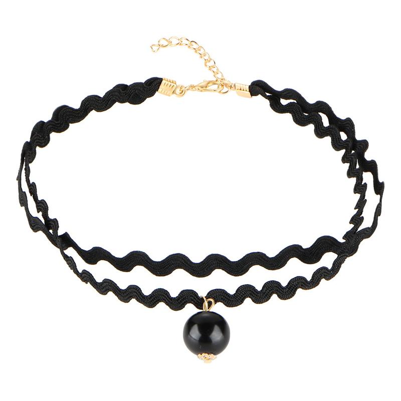 Korean Fashion Velvet Choker Necklace for Women Vintage Sexy Lace Necklace with Pendants Gothic Girl Neck Jewelry Accessories