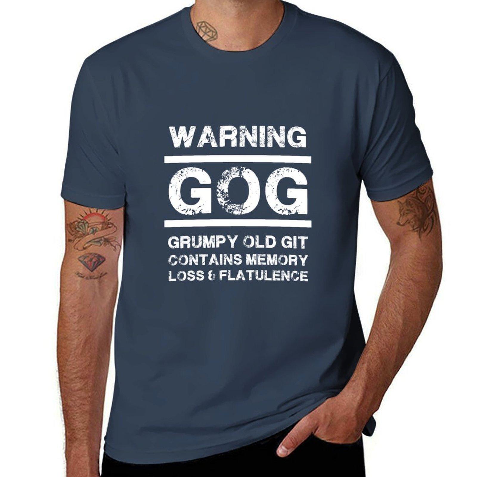 Grumpy Old Gits - Old Farts - Grumpy People - Grandpa Mate Dad Husband T-Shirt t shirt man plain T-Shirt S
