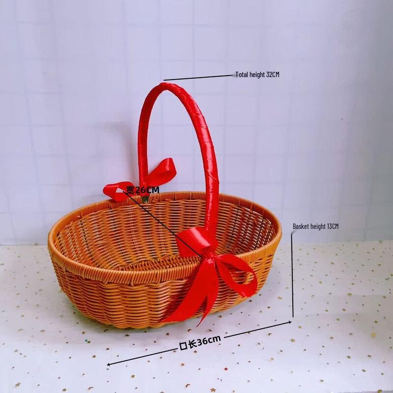 Chinese Style Ceramic Picnic & Fruit Basket