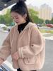 Women's Hooded Lamb Wool Coat 2024 - Casual Loose Fleece for Autumn and Winter