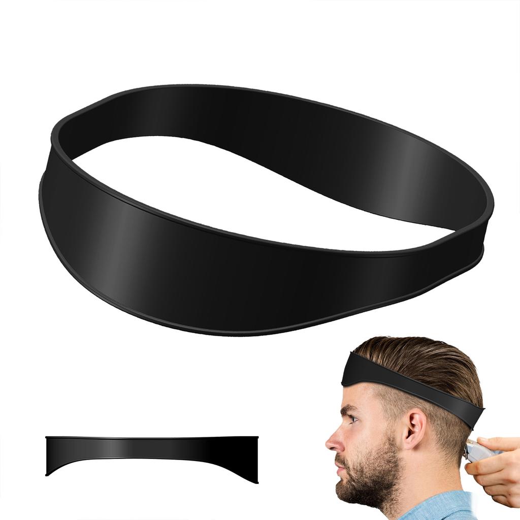Neck Hair Liner Haircut Band Curved Silicone Haircut Repositionable Band for Clippers Beginners
