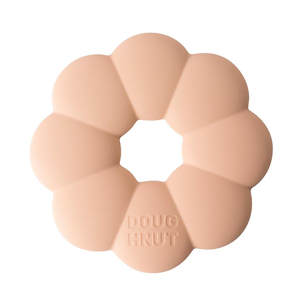 2pcs Anti-scalding Heat Insulation Pad Silicone Placemat Multifunctional Coaster  Tableware Pink-Round